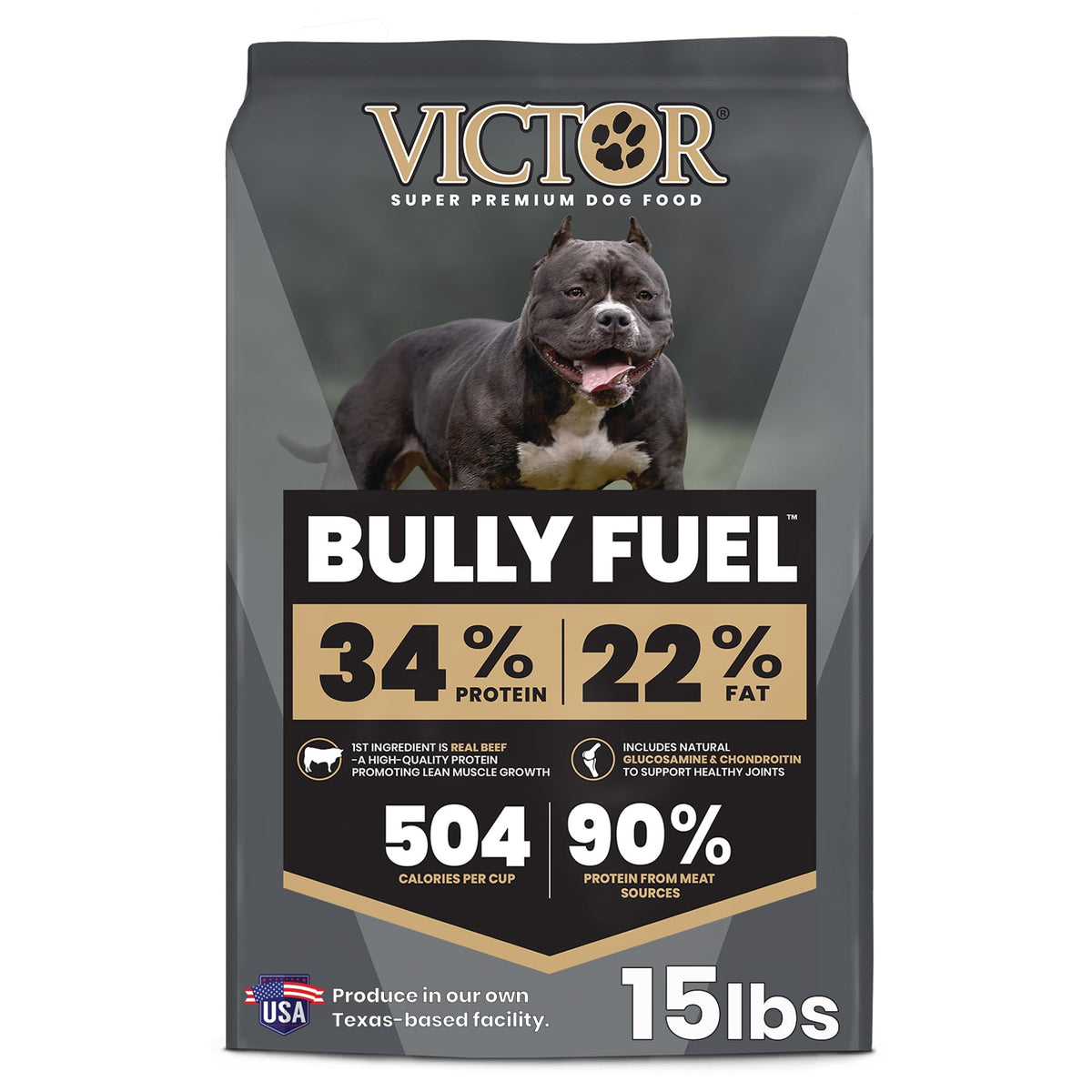 VICTOR Bully Fuel: carne de res real como primer ingrediente para músculo magro