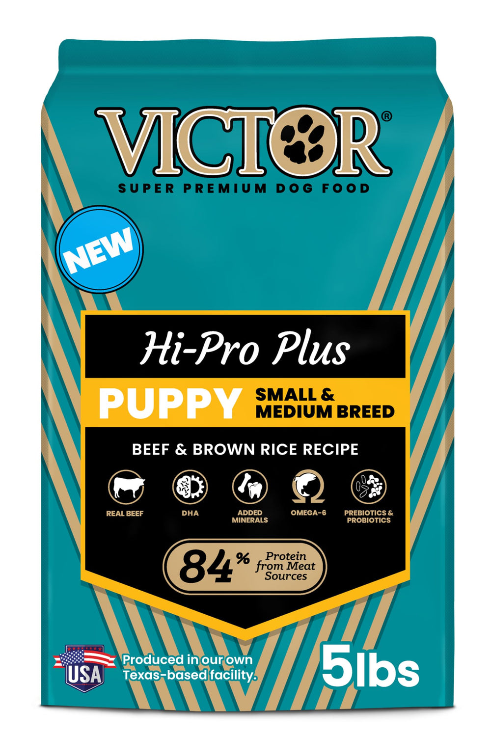 VICTOR Hi-Pro: carne de res real, primer ingrediente para desarrollo muscular magro.