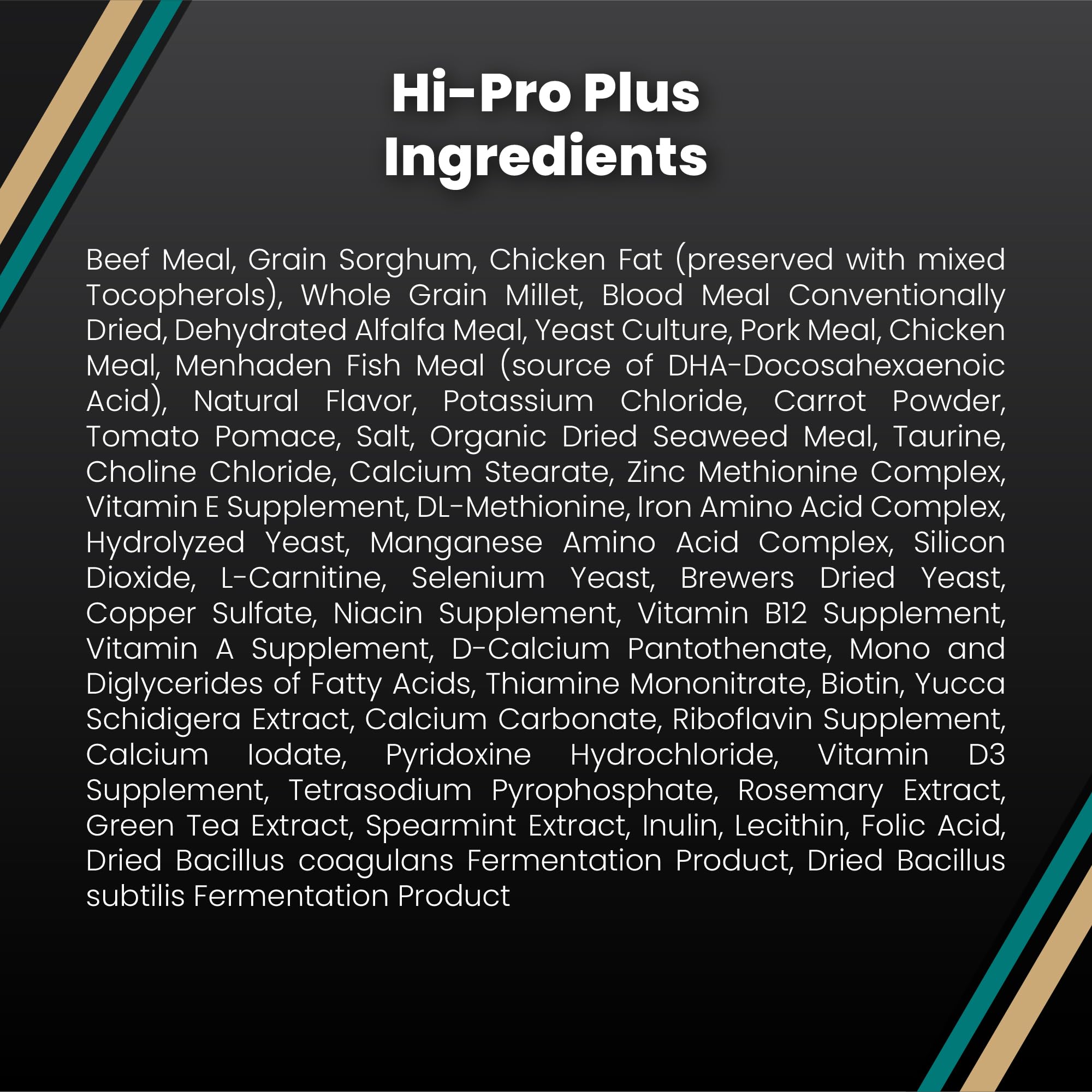 VICTOR Hi-Pro Plus hecho en Texas, control de calidad y nutrición confiable.