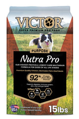VICTOR Nutra Pro bolsa de croquetas para perros activos con proteína alta
