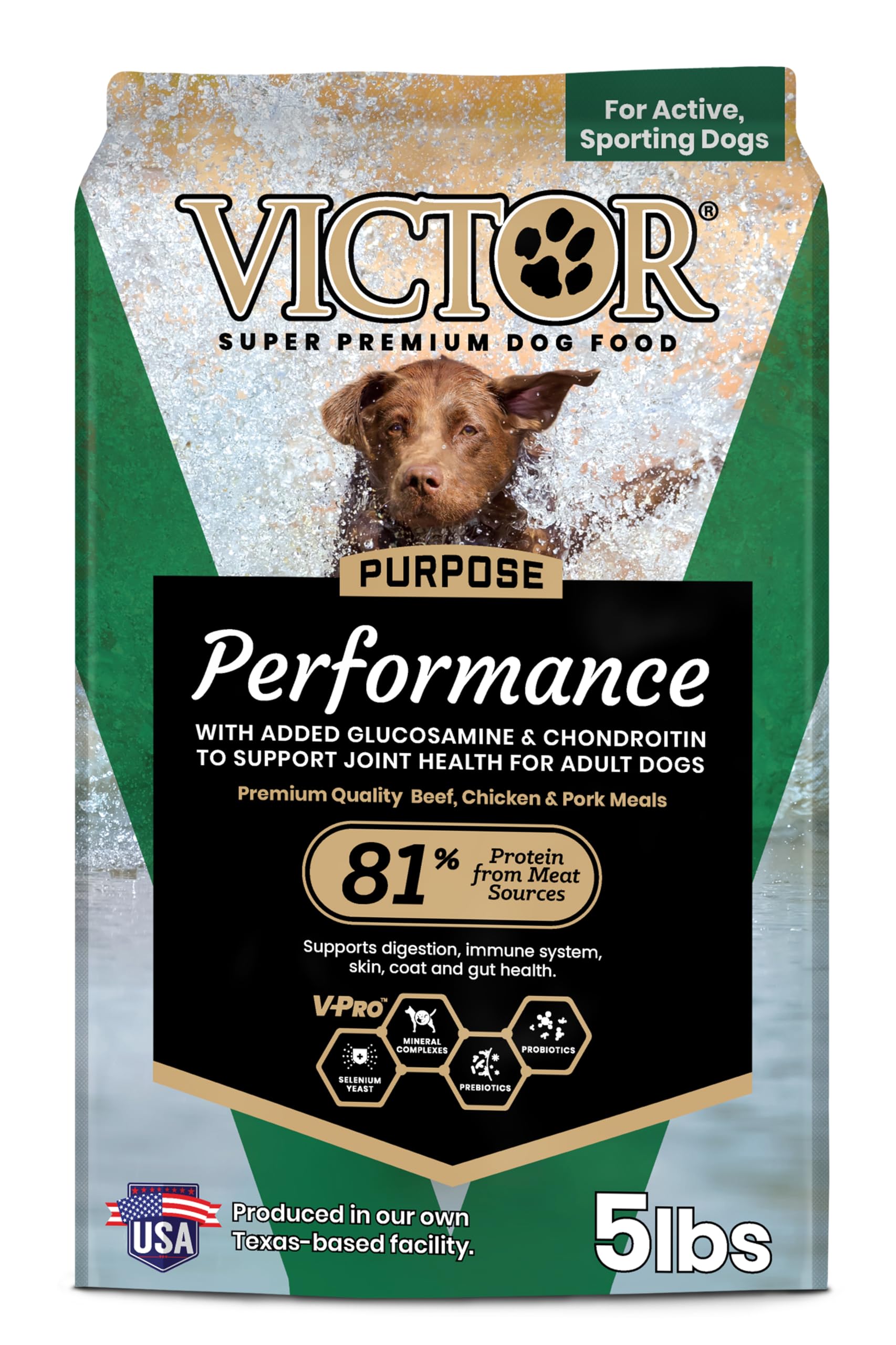 VICTOR bolsa de alimento seco para perros activos con alta energía diaria