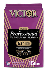 VICTOR Professional: bolsa de alimento para perro, croquetas que brindan energía diaria.