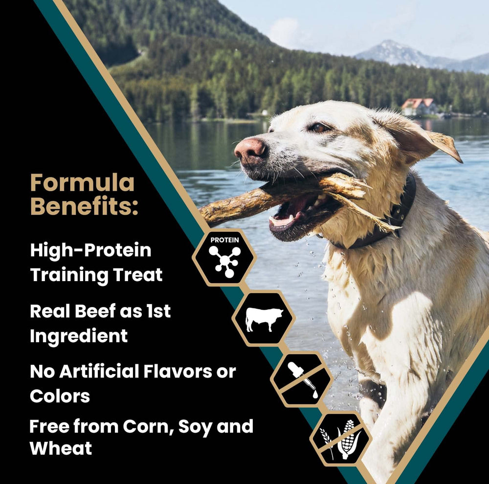 Victor Hi-Pro Bites sin maíz, soja ni trigo para dietas sensibles.