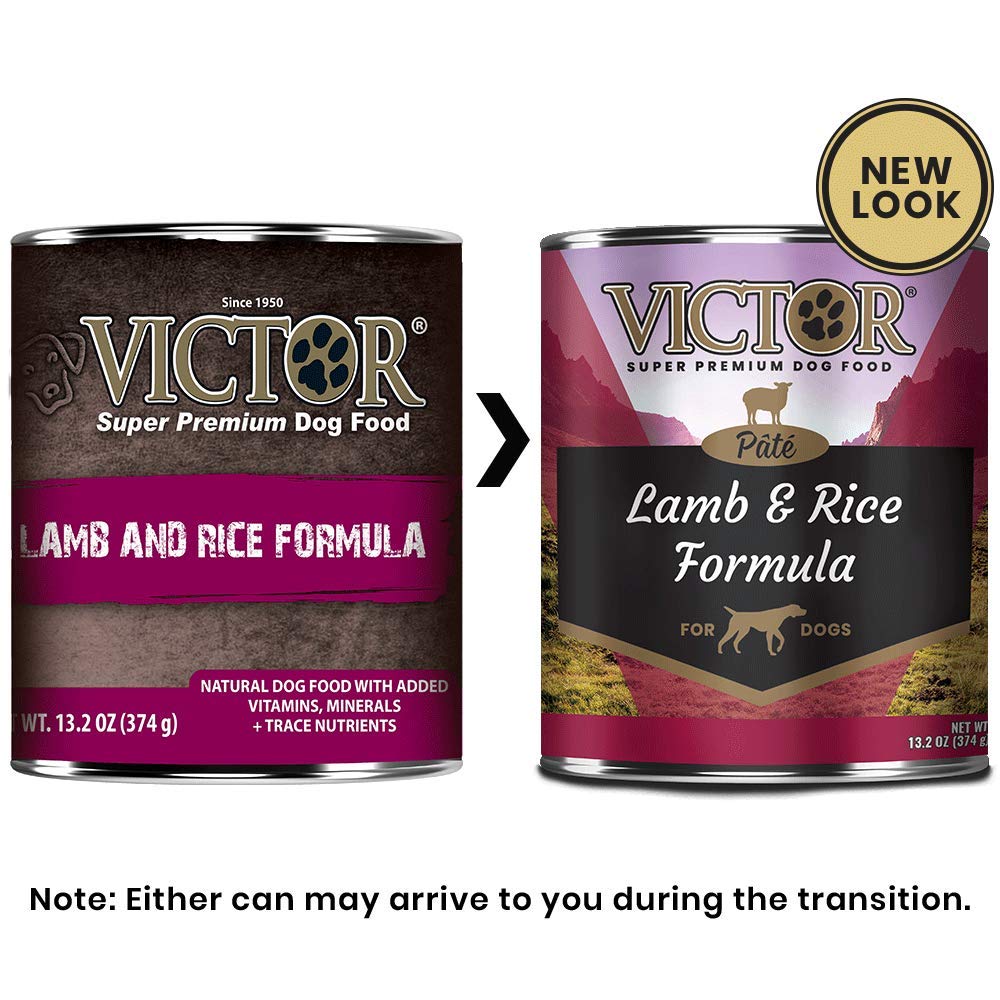 VICTOR Textura cremosa pate cordero arroz para mordidas sensibles.