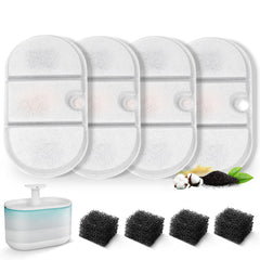 VinDox filtros para bebederos, compatibles con PETLIBRO PLWF002, agua más fresca.