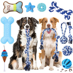 Vinsot conjunto completo de juguetes para perros grandes, ideal para masticación y juego.