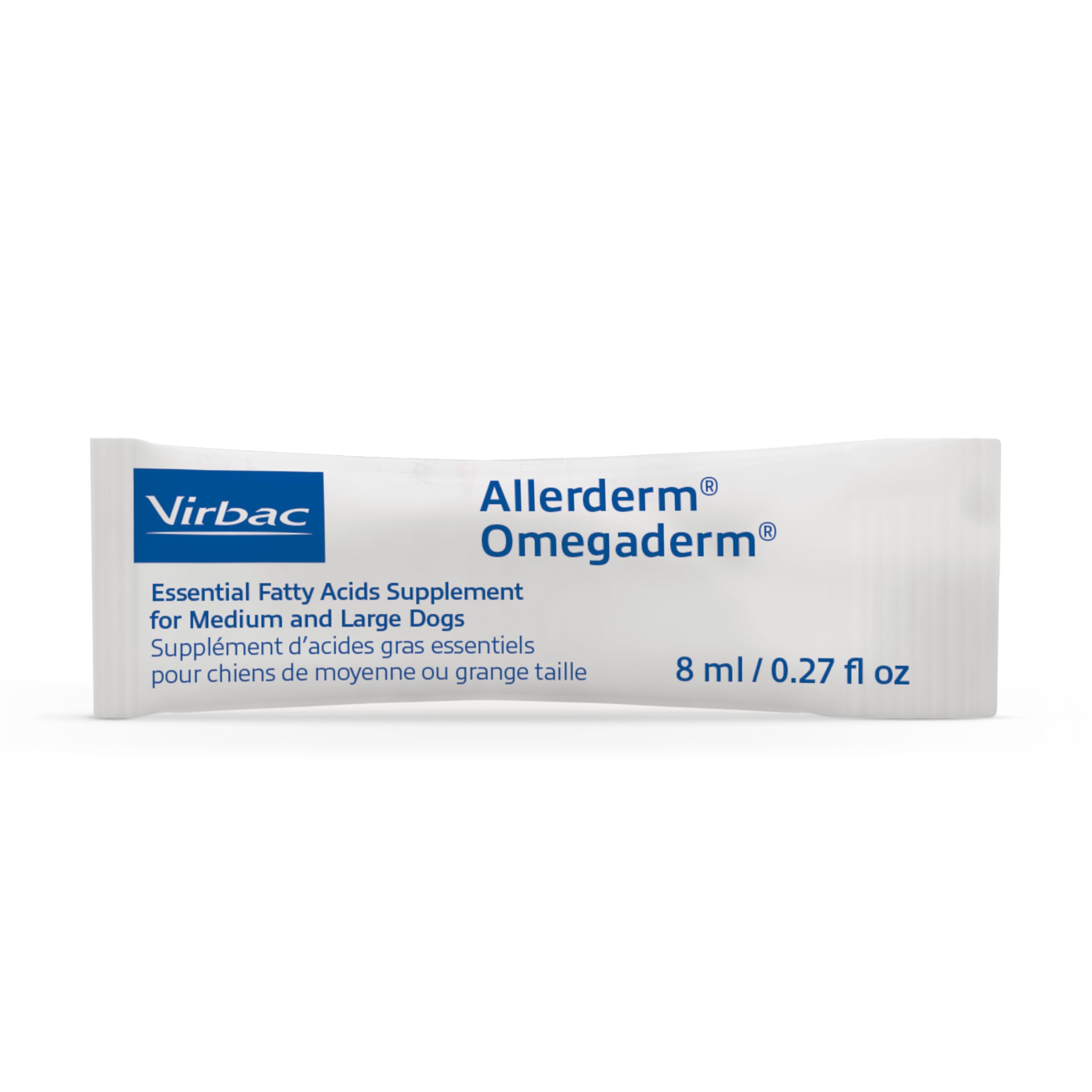 Virbac ALLERDERM Omega, presentación en caja para uso diario.