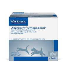 Virbac ALLERDERM OMEGADERM, botella vertido, apoyo a la salud de la piel.