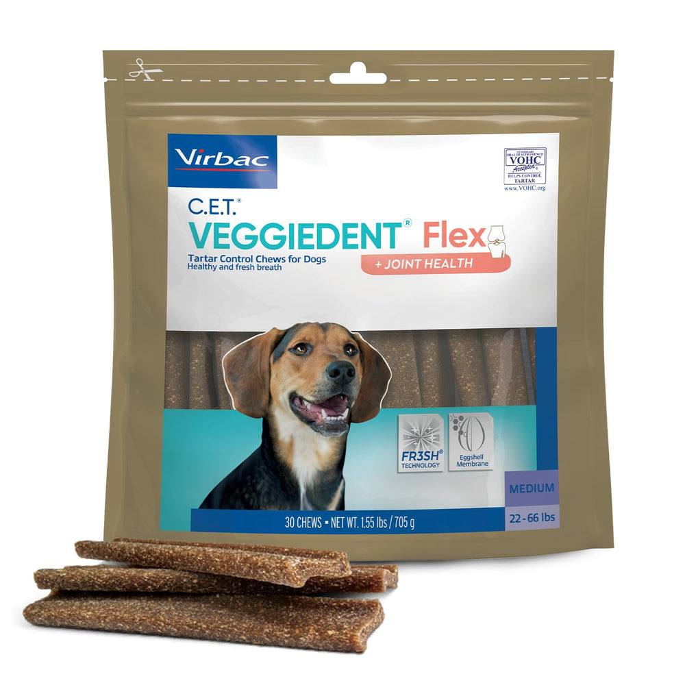 Virbac C.E.T. Veggiedent Flex: membrana de cáscara de huevo para articulaciones.