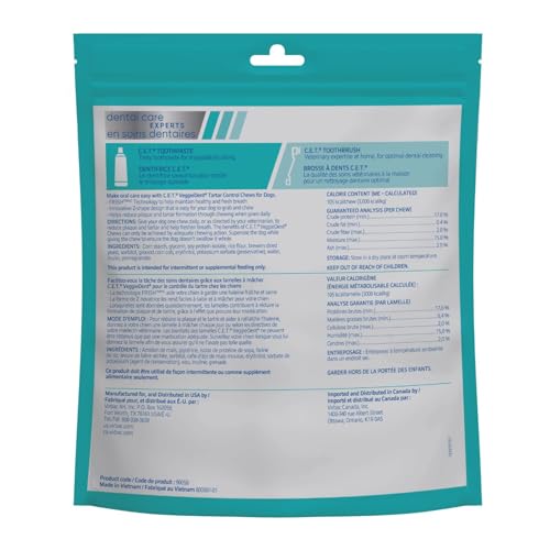Virbac CET Veggiedent FR3SH, aliento-fresco: mejora el aliento de tu perro.