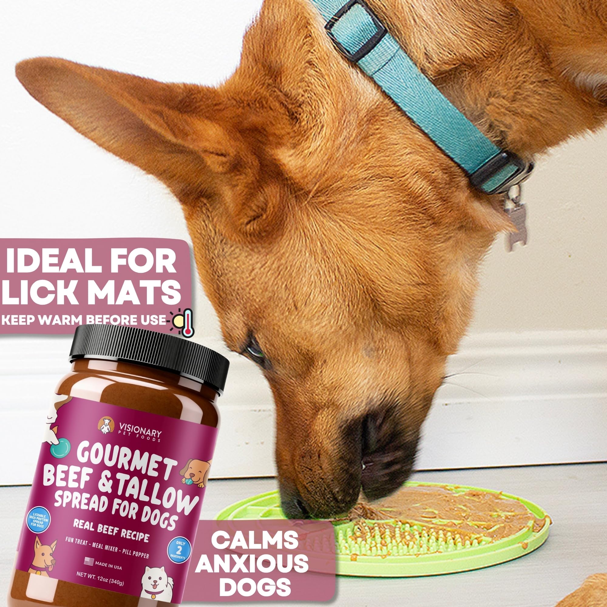 Topper de carne para comida diaria con Visionary Pet Foods Meat Spread.
