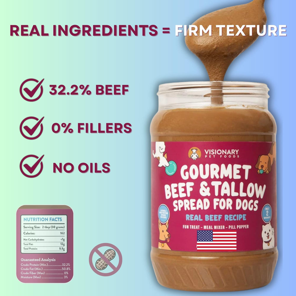 Meat Spread como topper y premio diario de Visionary Pet Foods.