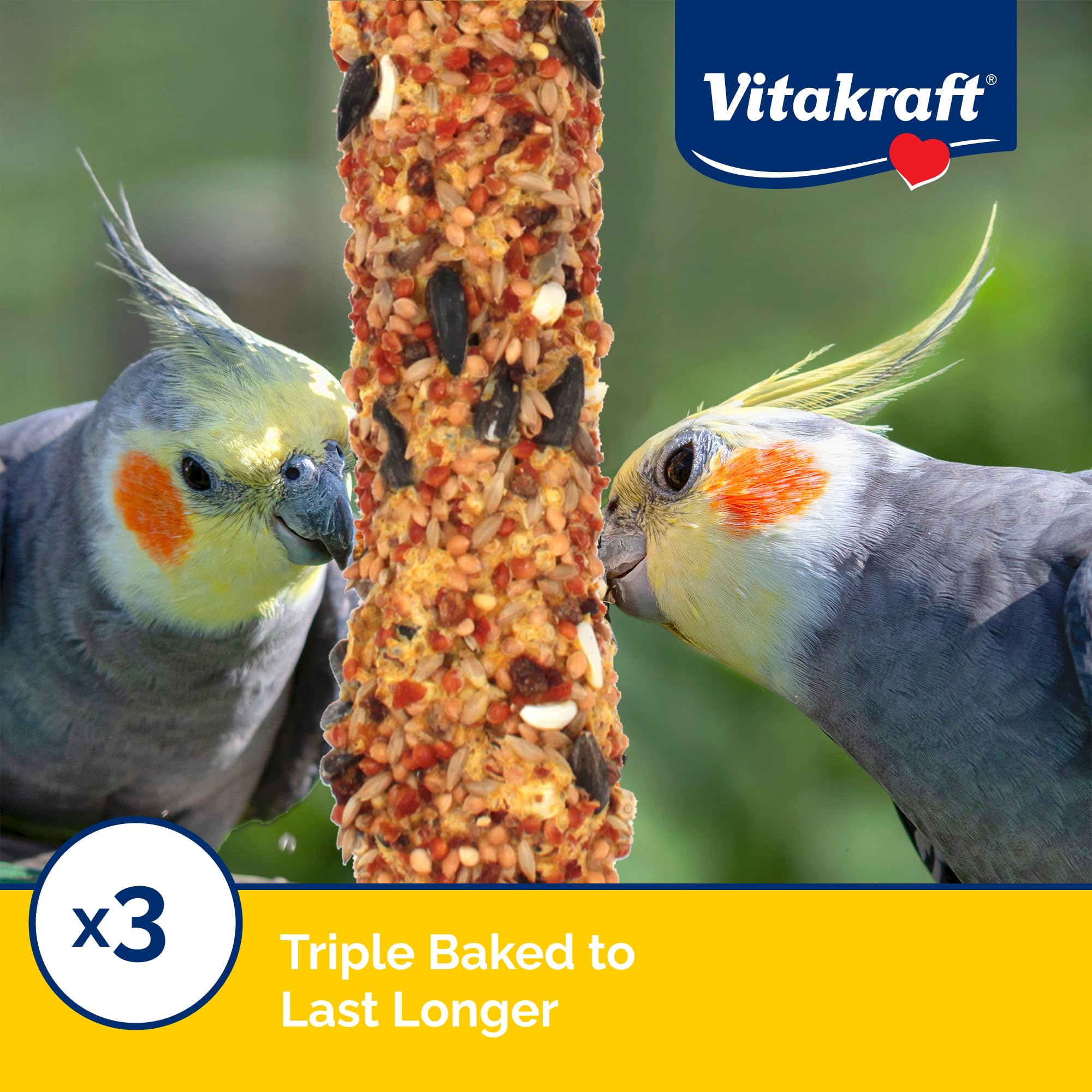 Vitakraft Crunch Sticks, albaricoque-pesca sabor para estimular forraje.