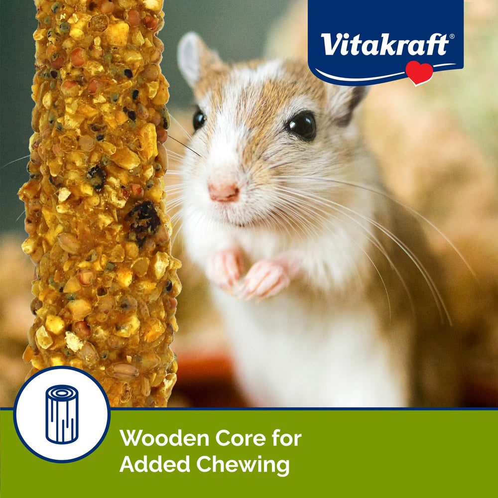 Vitakraft Crunch Sticks con clip de sujeción para jaula.