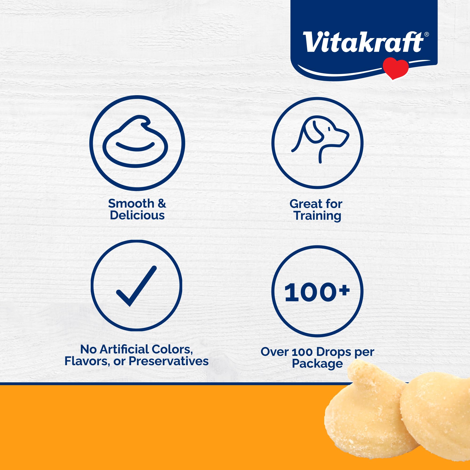 Vitakraft Drops Yogur: tamaño pequeño ideal para cachorros