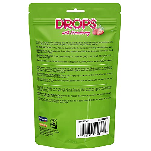 Textura cremosa de Vitakraft Hamster Strawberry Drops, ideal para comer con facilidad.