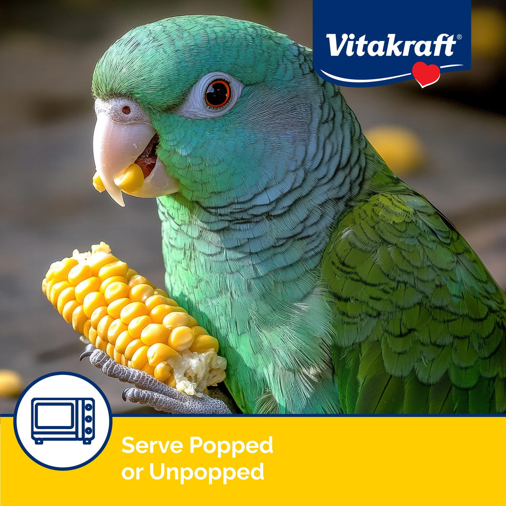 Vitakraft Mini-Pop maíz para aves, versátil como snack o recompensa de entrenamiento.