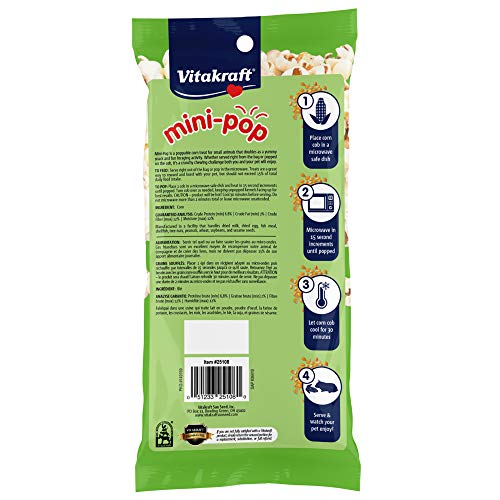 Vitakraft Mini-Pop maíz sin reventar: enriquecimiento para masticar.