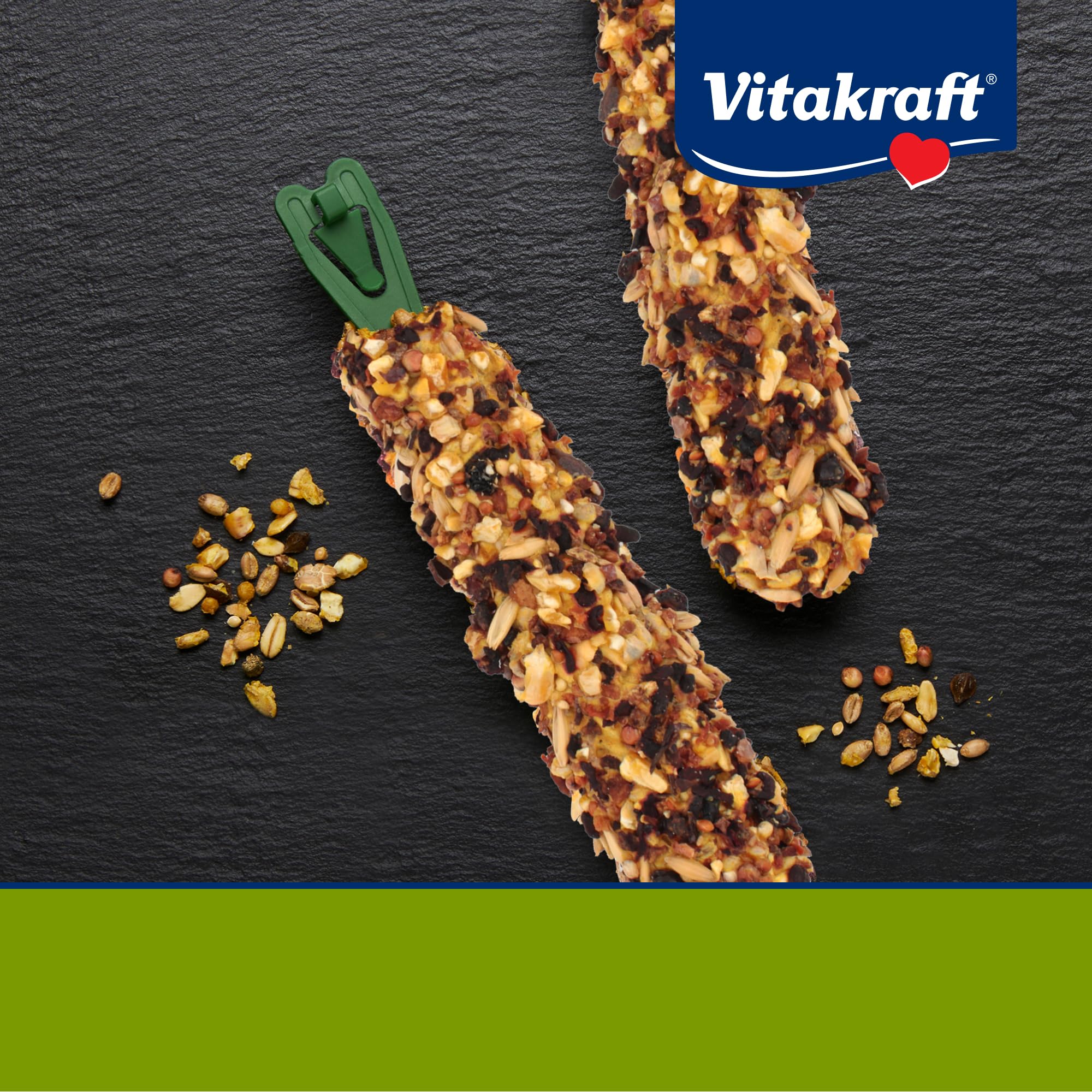 Vitakraft Palitos Crujientes con manzana y cereza, snack natural para conejo