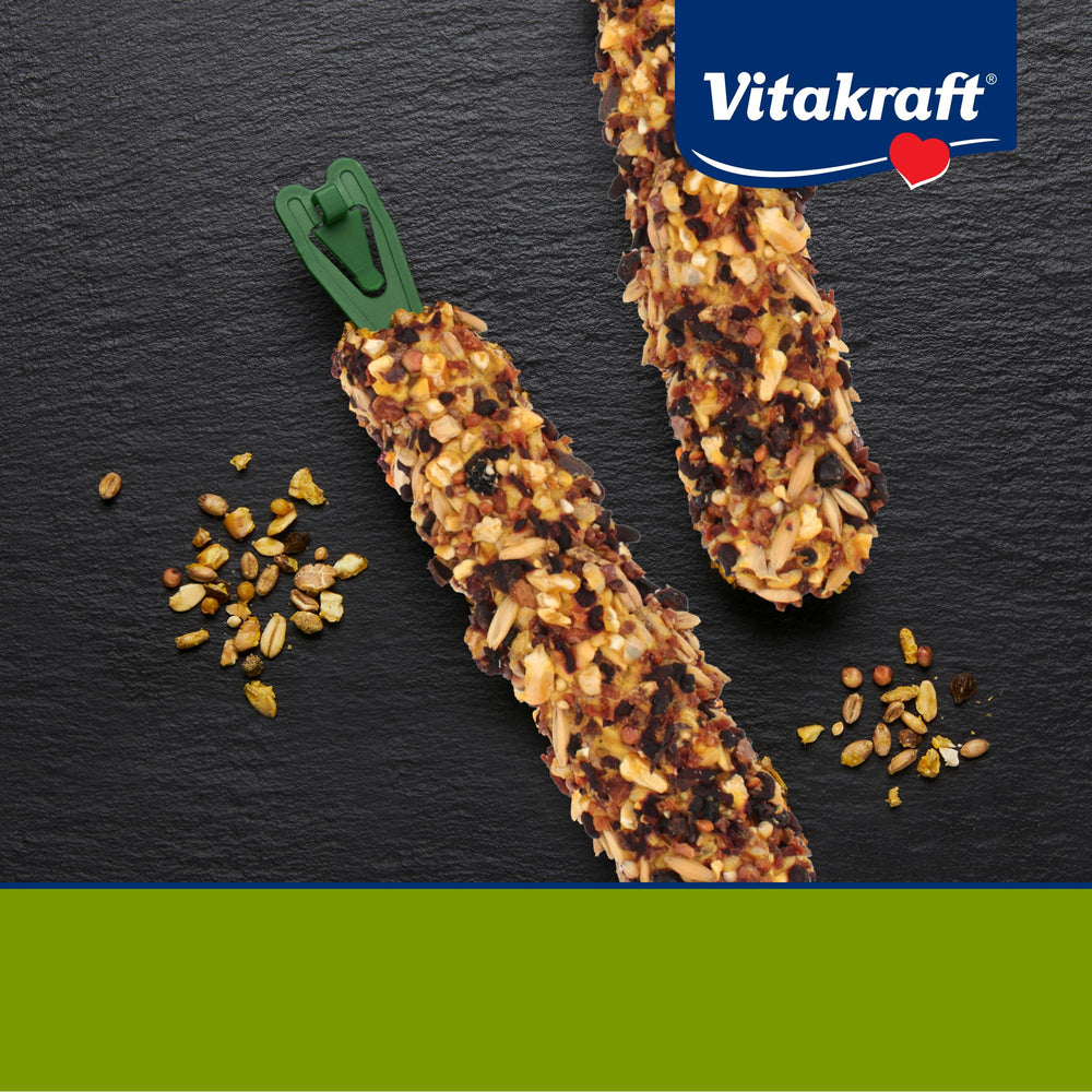Vitakraft Palitos Crujientes con manzana y cereza, snack natural para conejo