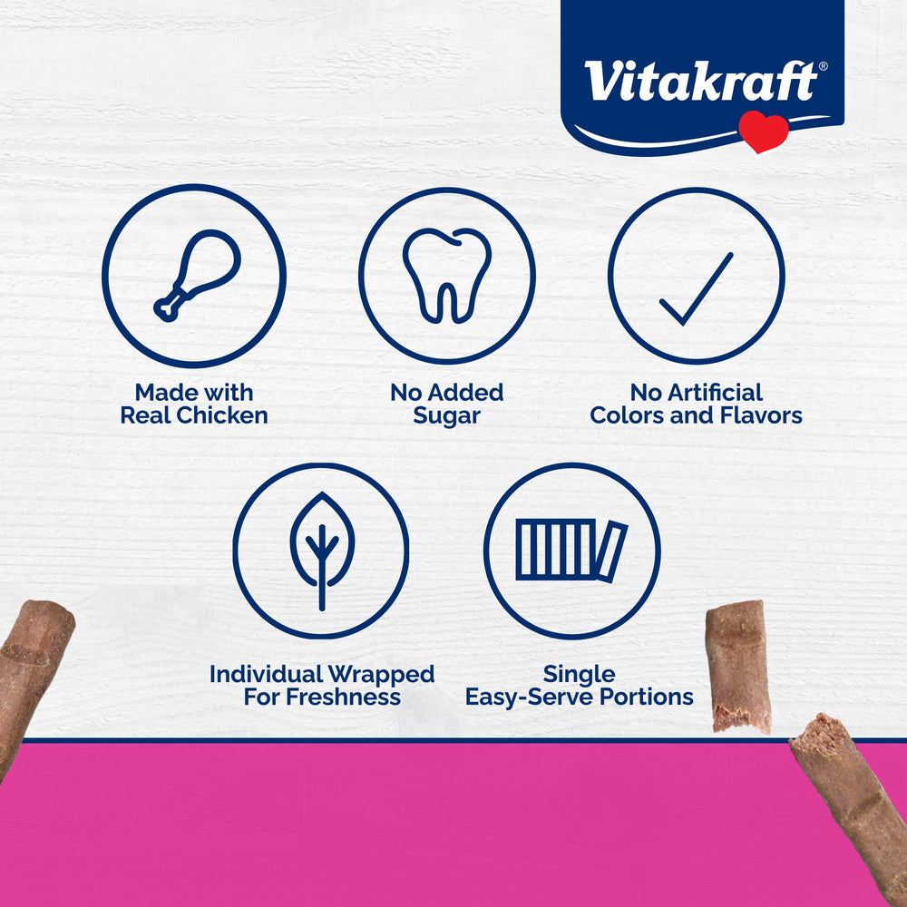 Vitakraft PurrSticks 70% carne, sabor natural para masticar y disfrutar