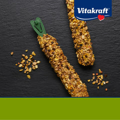 Vitakraft textura triple horneado para crujido duradero y sabroso.