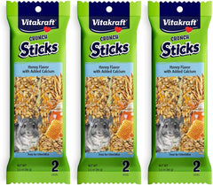 Vitakraft palitos crujientes miel calcio para chinchillas, snack nutritivo