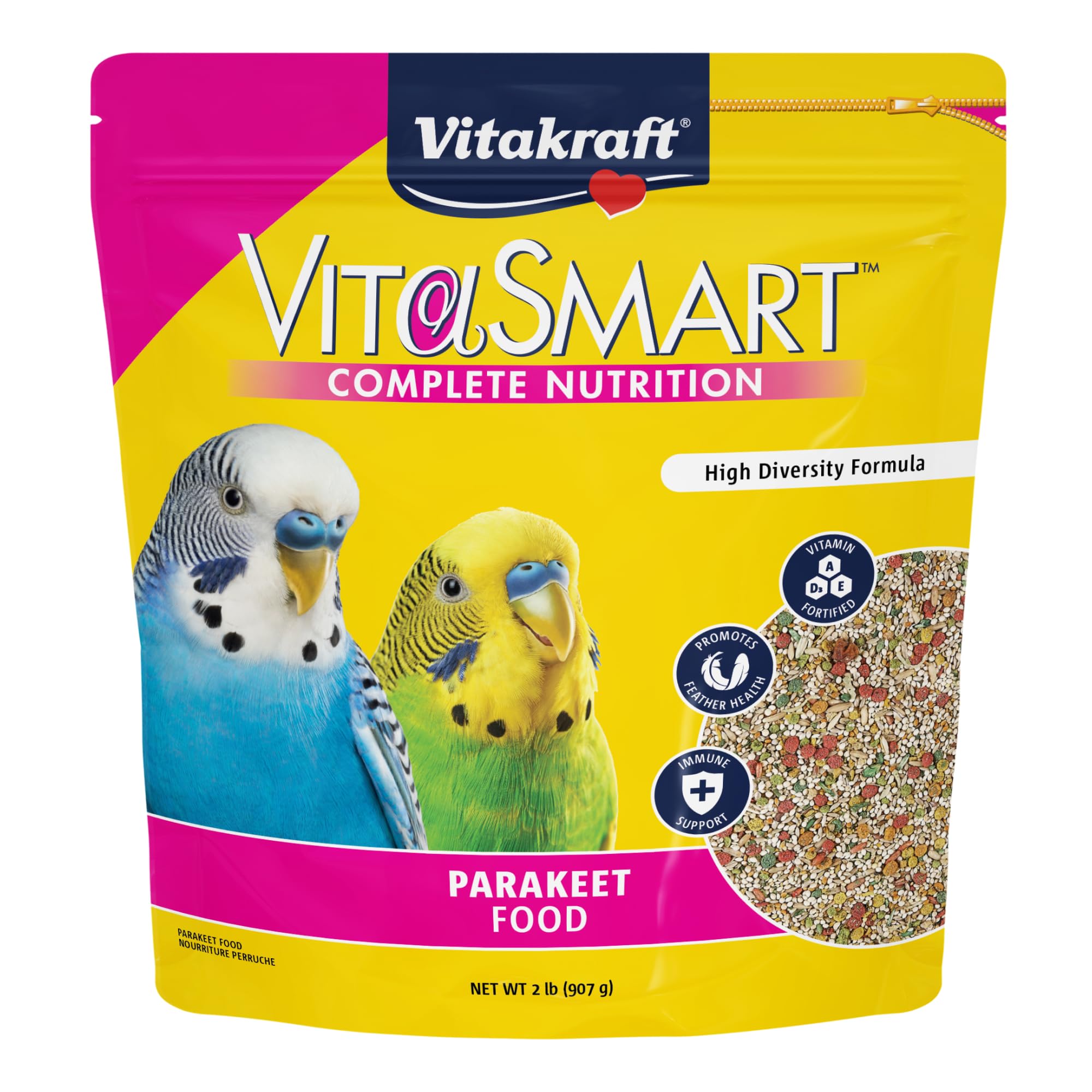 Vitakraft Vita Inteligente Gourmet: alimento para periquito con variedad de texturas que estimulan la exploración.