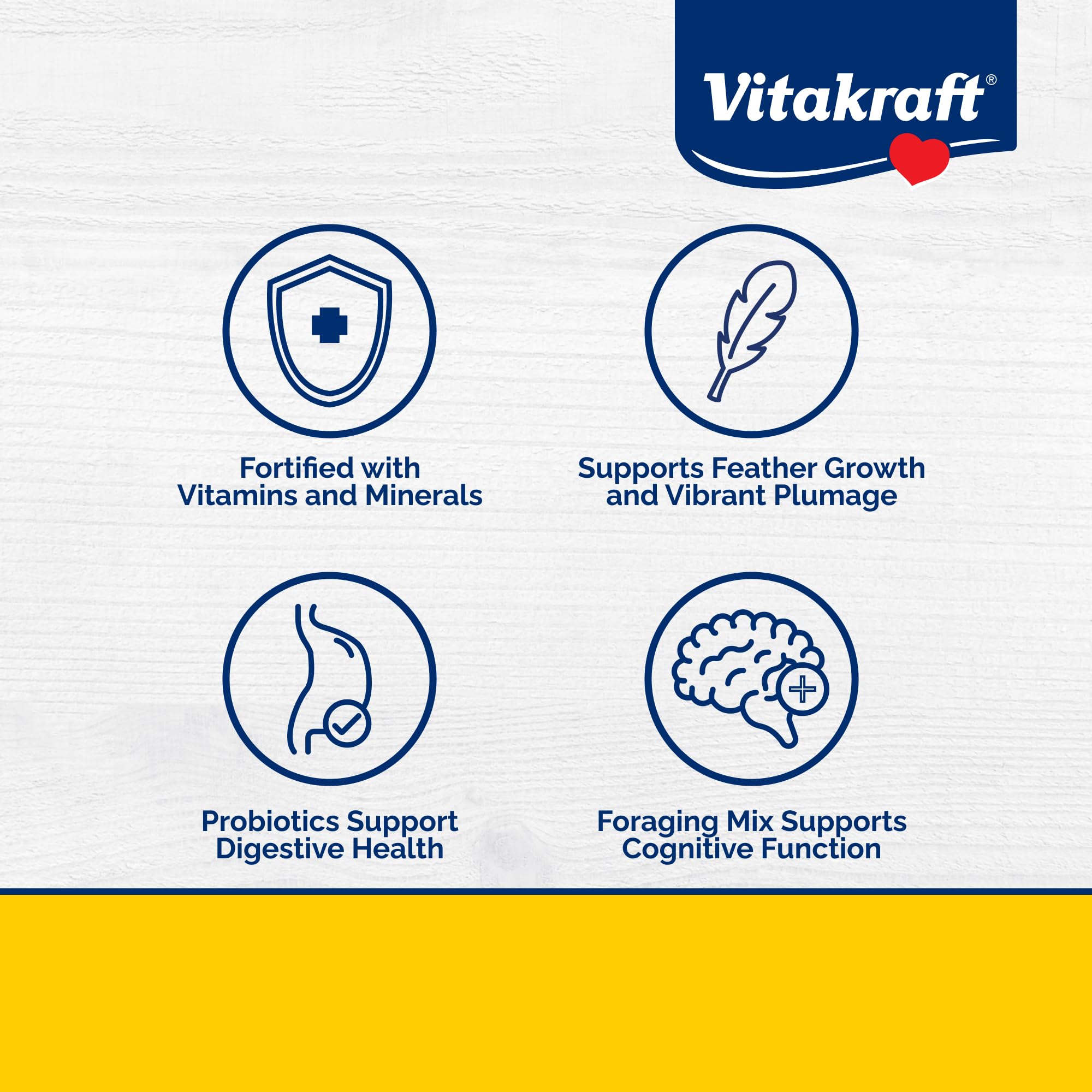 Vitakraft Vita Inteligente Gourmet: mezcla de semillas y frutas para dieta diaria nutritiva.
