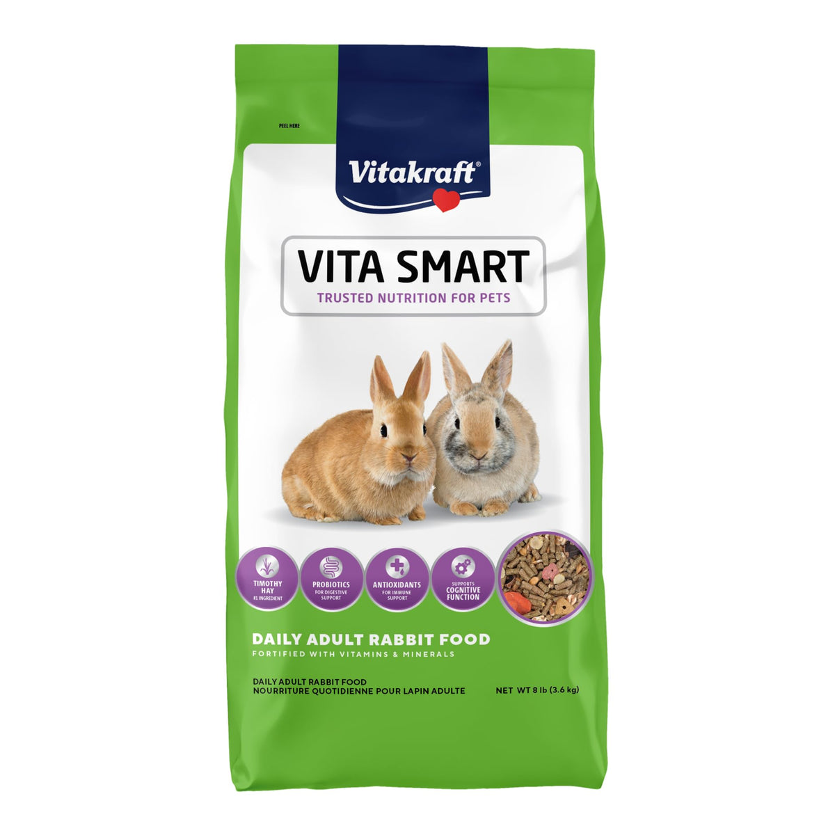 Vitakraft VitaSmart para conejos: alimento completo en granulos para uso diario