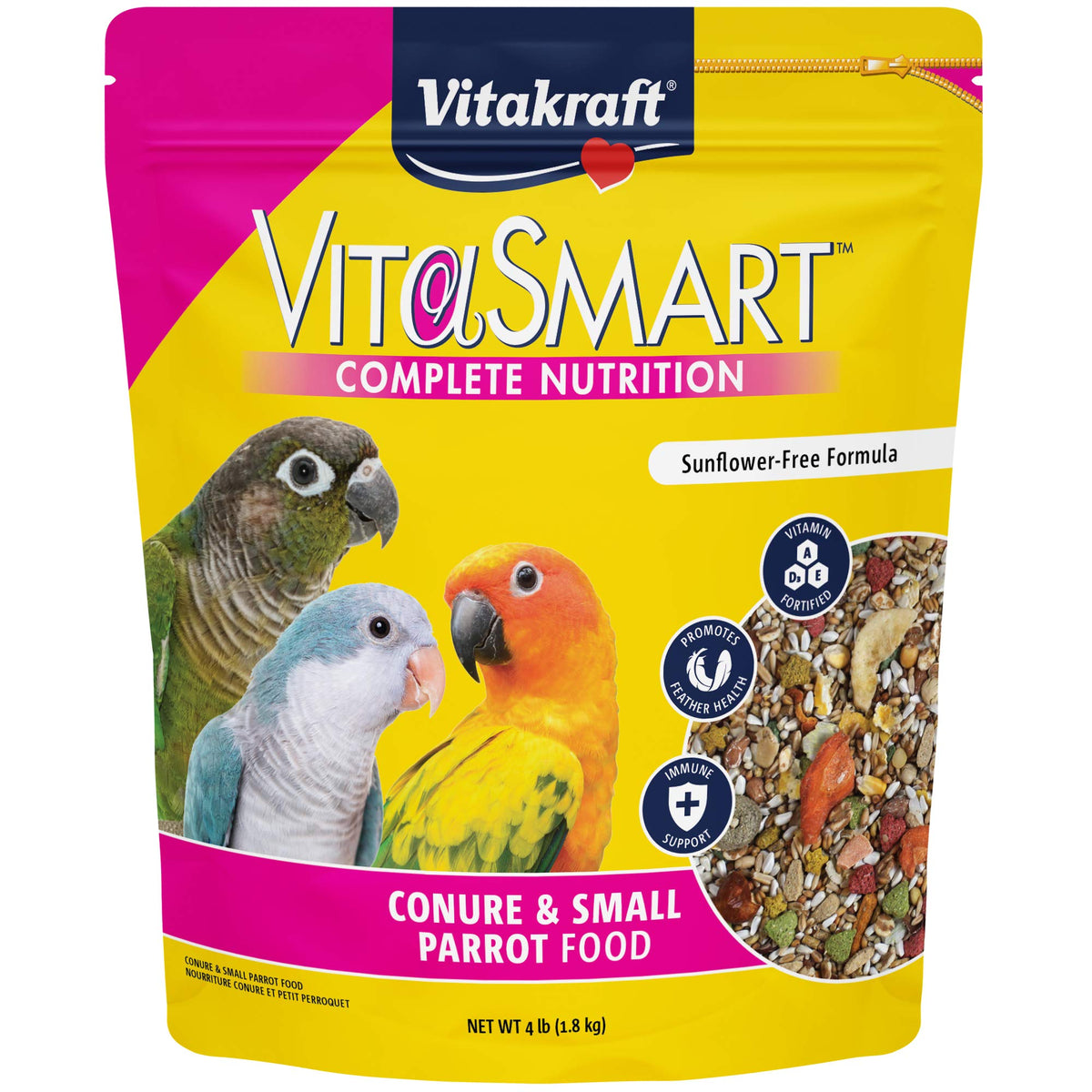Vitakraft VitaSmart para loros pequeños con verduras reales para dieta variada.
