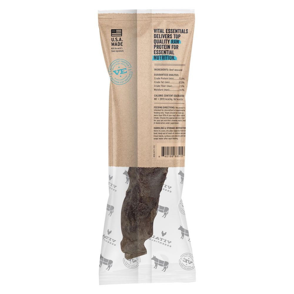 Vital Essentials Moo Stick deshidratado: proteína única para perros medianos