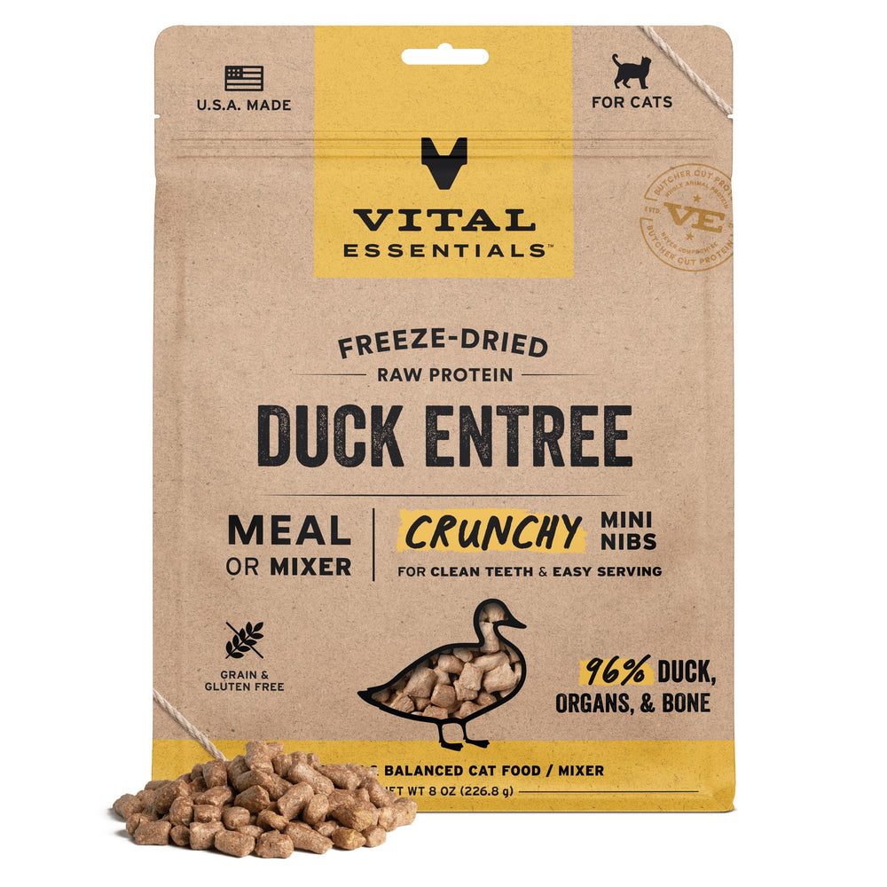 Vital Essentials pato mini migas crujientes para una comida completa
