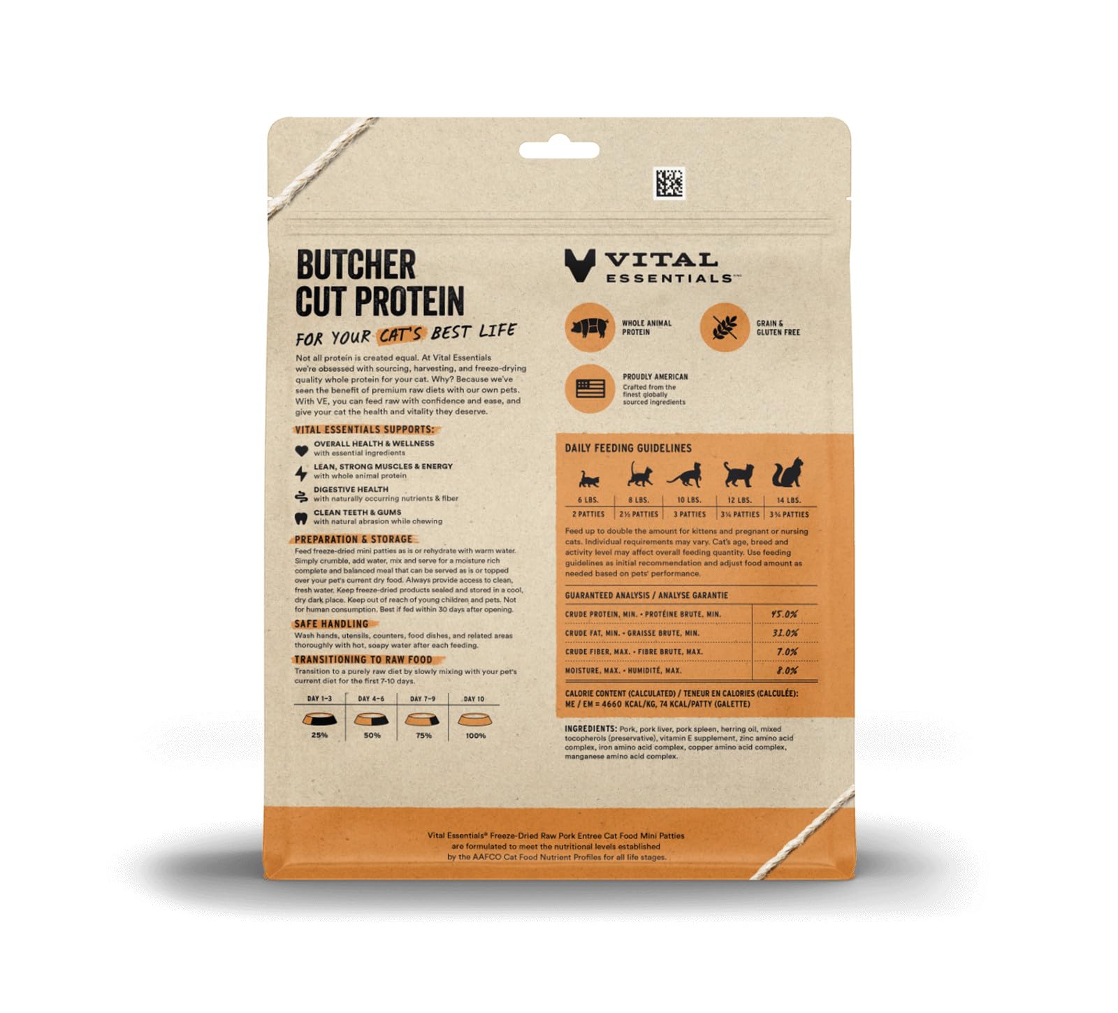 Vital Essentials rehidratación con agua tibia: disfruta una textura suave al instante.