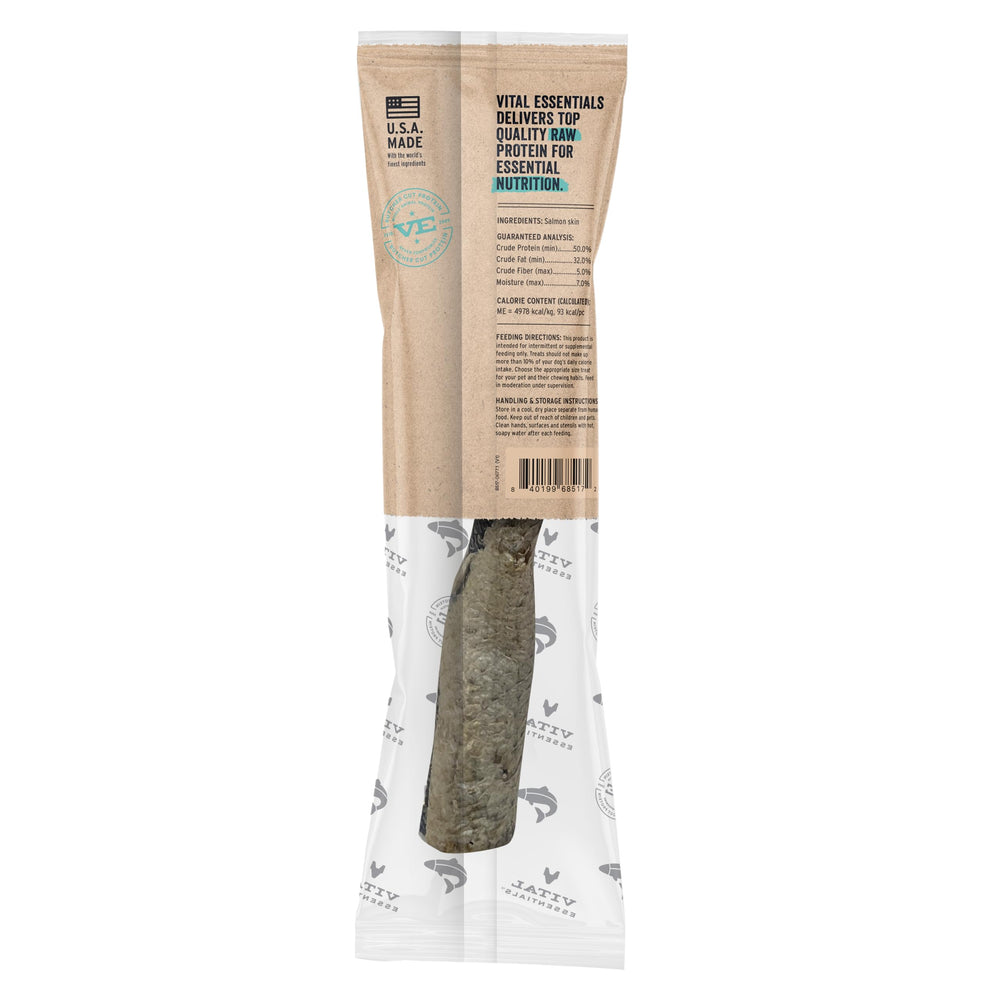 Vital Essentials textura-semi-blanda-salmon, ideal para mordidas cortas y gusto natural