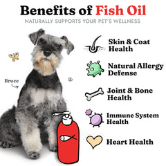 Vital Pet Life Aceite de Pescado para Perros: pelaje suave y brillante