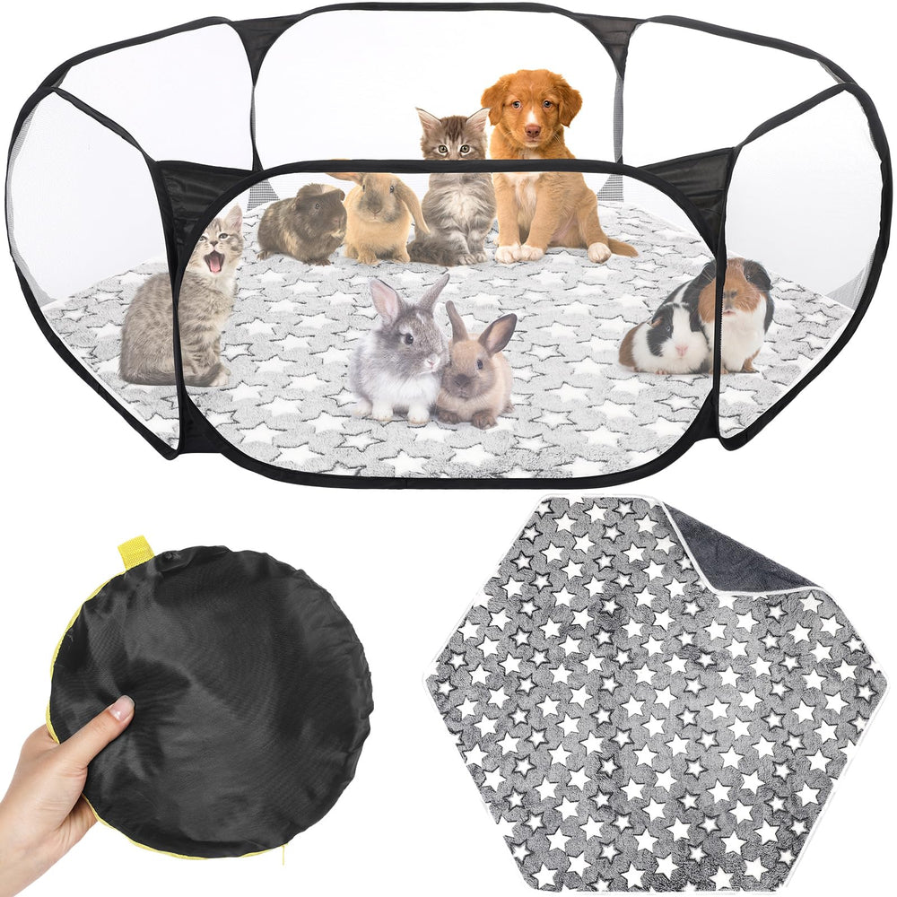 VitalCozy jaula-juego-hamster-portatil-trasparente: visión clara para vigilar a tu roedor sin molestarlo.