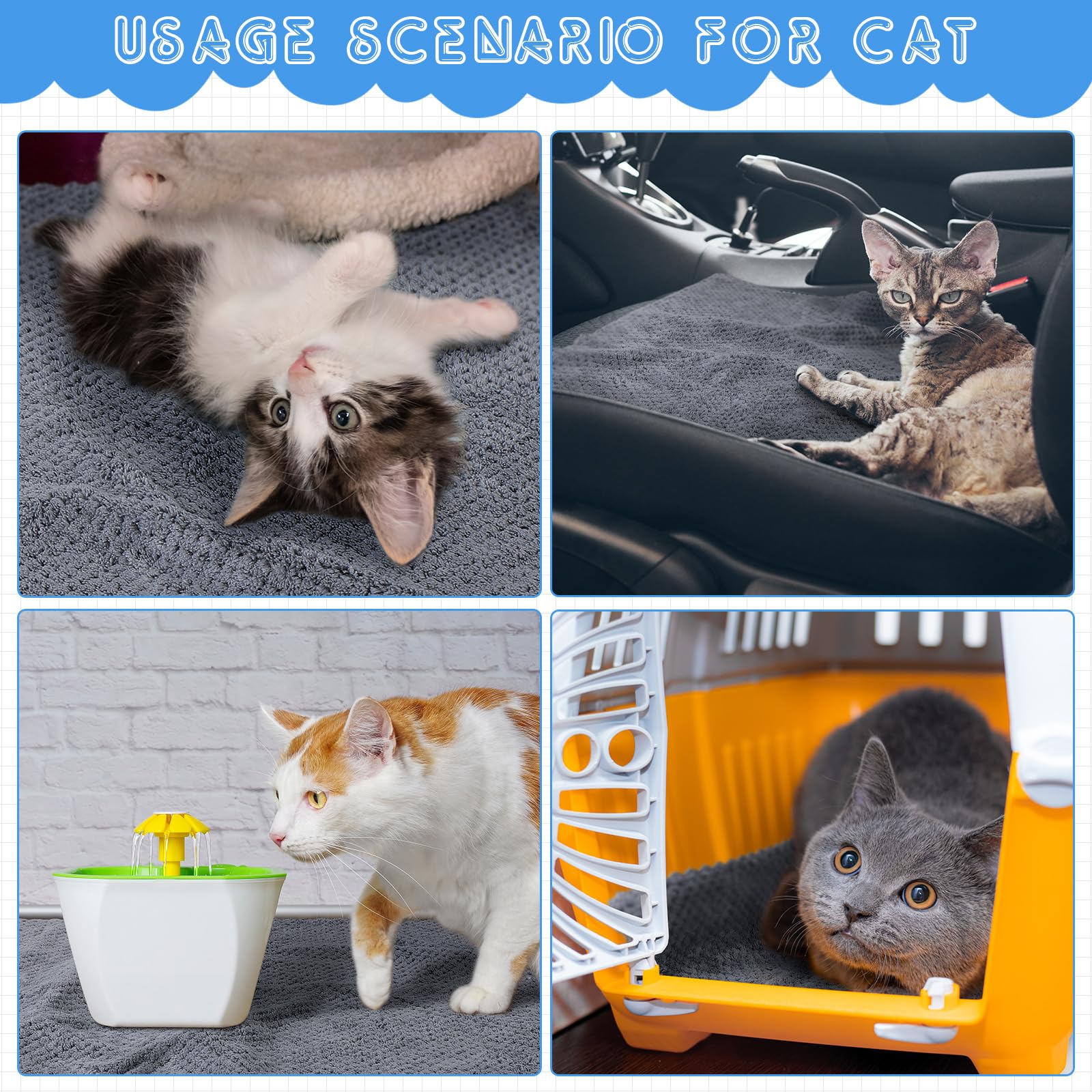 VitalCozy uso multis para animales pequeños gris: manta o base de cama.