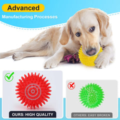 Bola con puntos y textura VITEVER anti-damage para perros