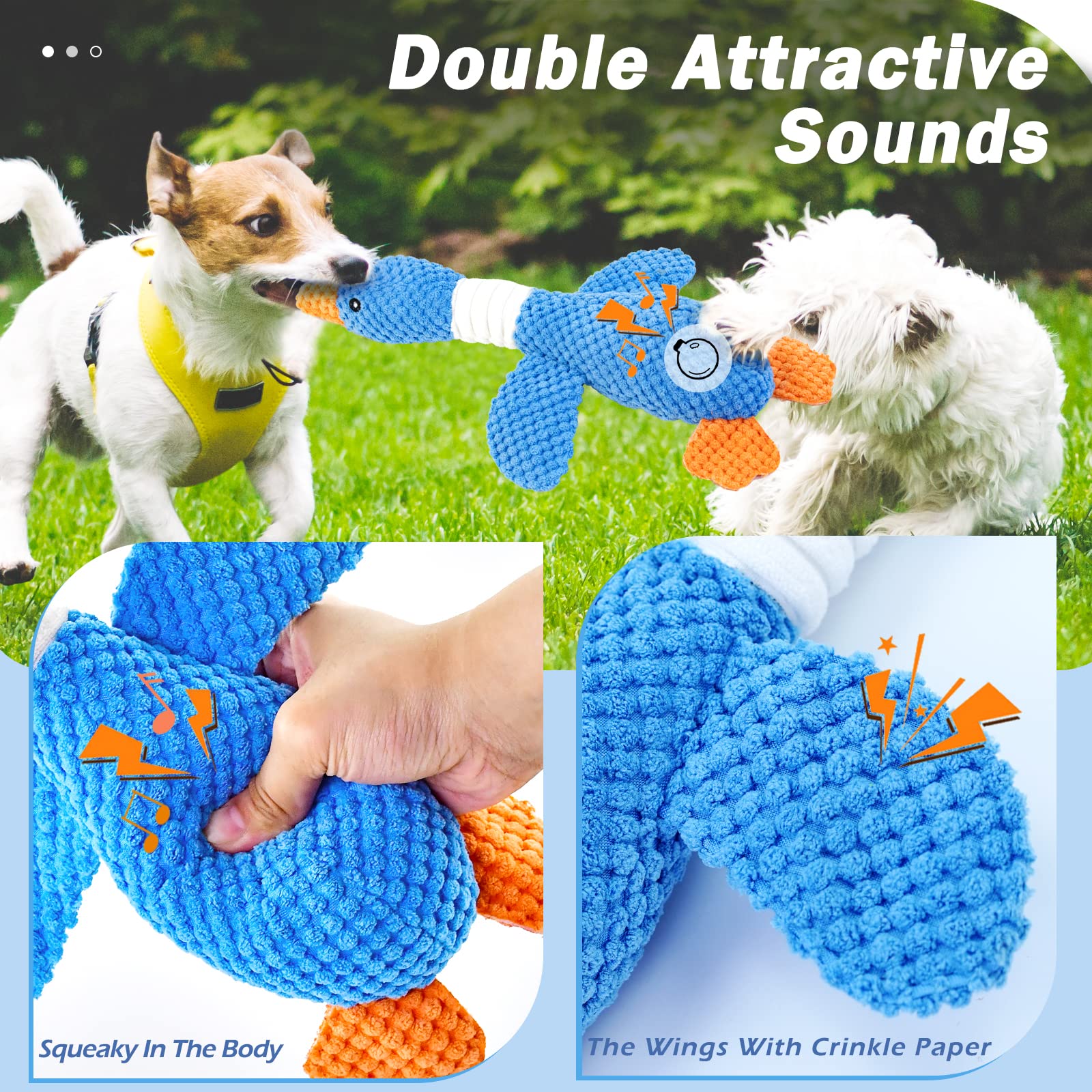 Vitscan Goose Tough juguete de dentición para cachorros suave y seguro