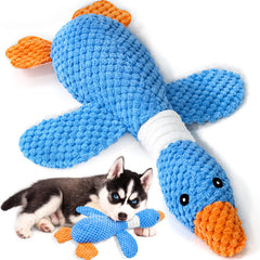 Jouet Vitscan oie indestructible pour chiens mordeurs, peluche résistante et apaisante