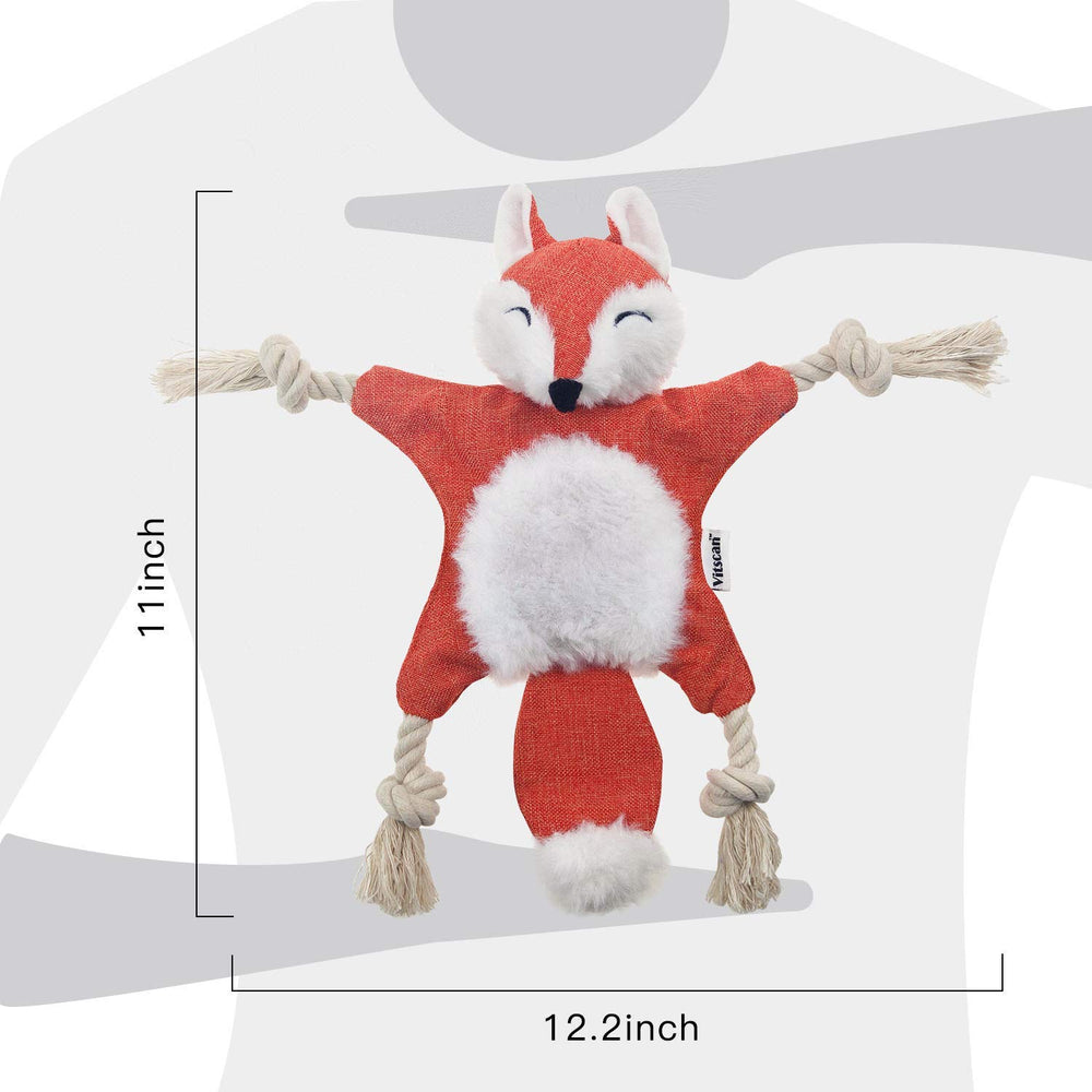 Vitscan Zorro con ojos bordados, diseño tierno y reconocible