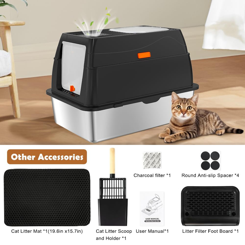 Espacio amplio para gatos grandes de hasta 7,3 kg de Vivifying