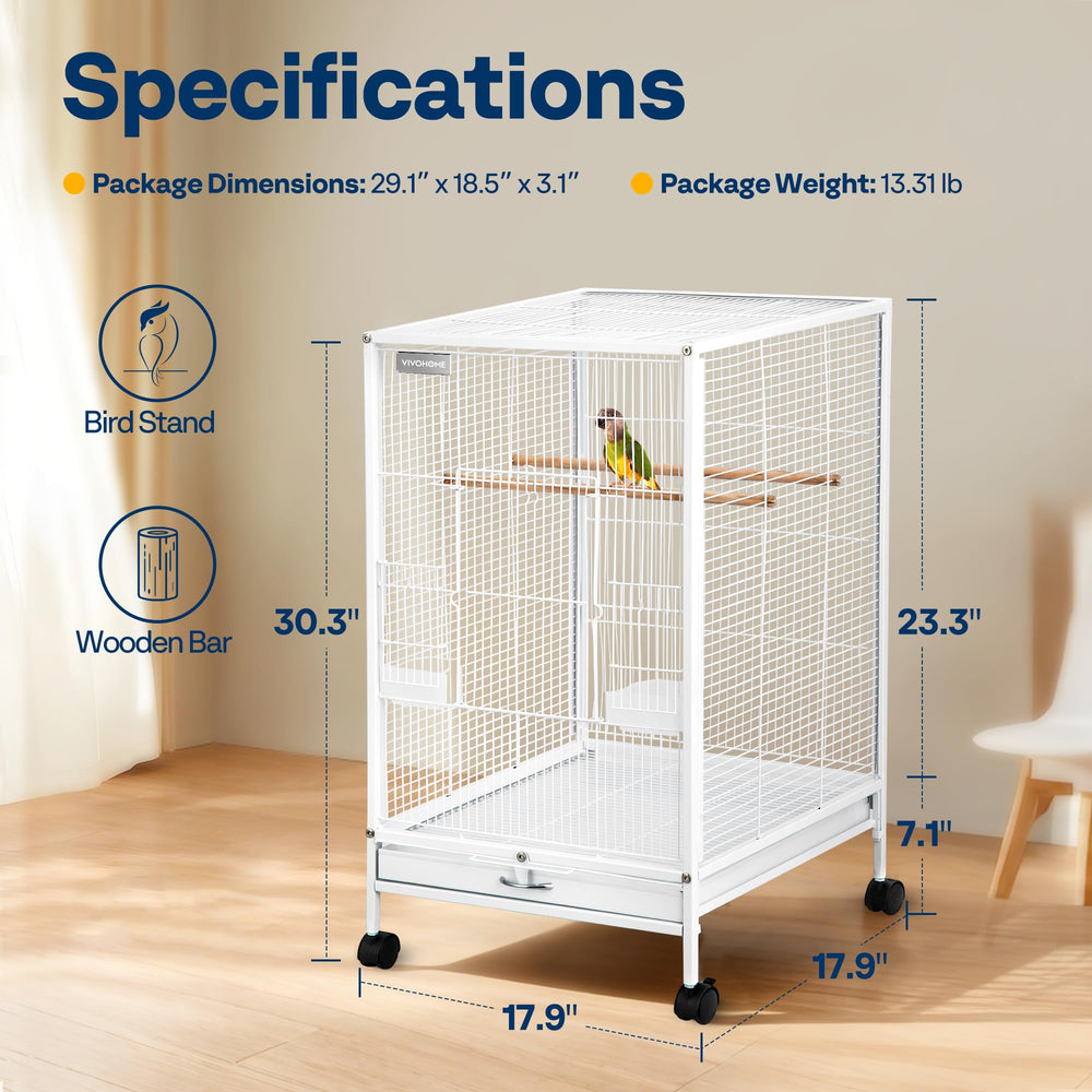 VIVOHOME diseño seguro y cómodo para aves medianas