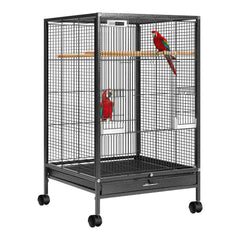 Jaula VIVOHOME de 30 pulgadas con base rodante para moverla con facilidad