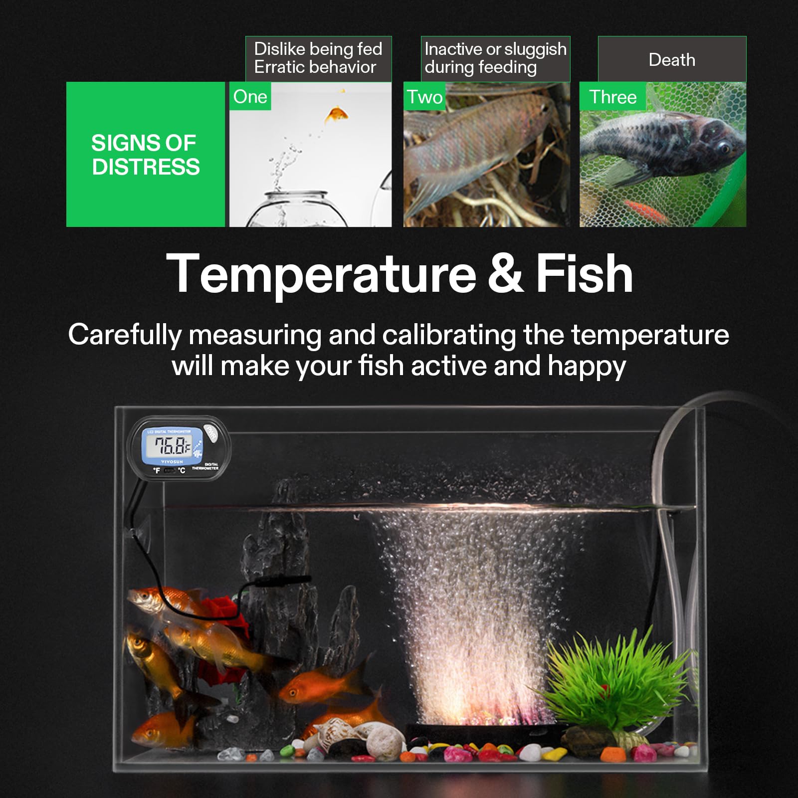 Unidad de temperatura ajustable entre Celsius y Fahrenheit en VIVOSUN.