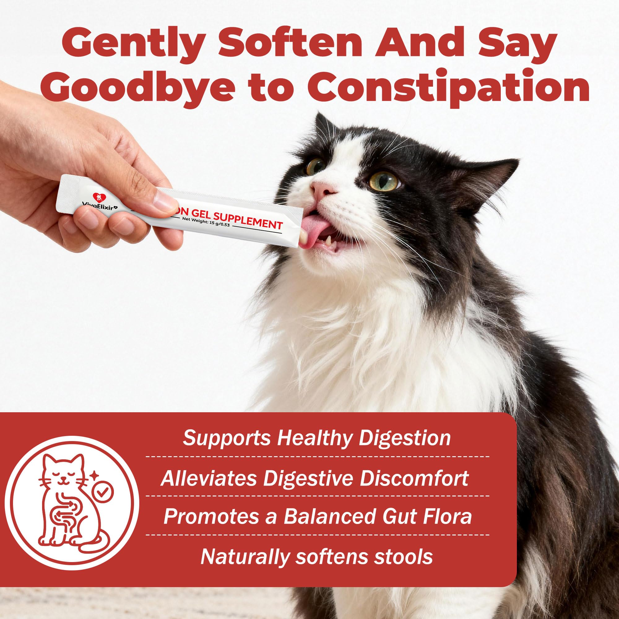 VivaElixir cat-constipation-sticks-feeding: barras con sabor pollo para facilitar la toma.