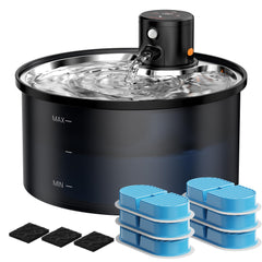VKIMISS bebedero para gatos sin cables facilita ubicación flexible para beber agua.