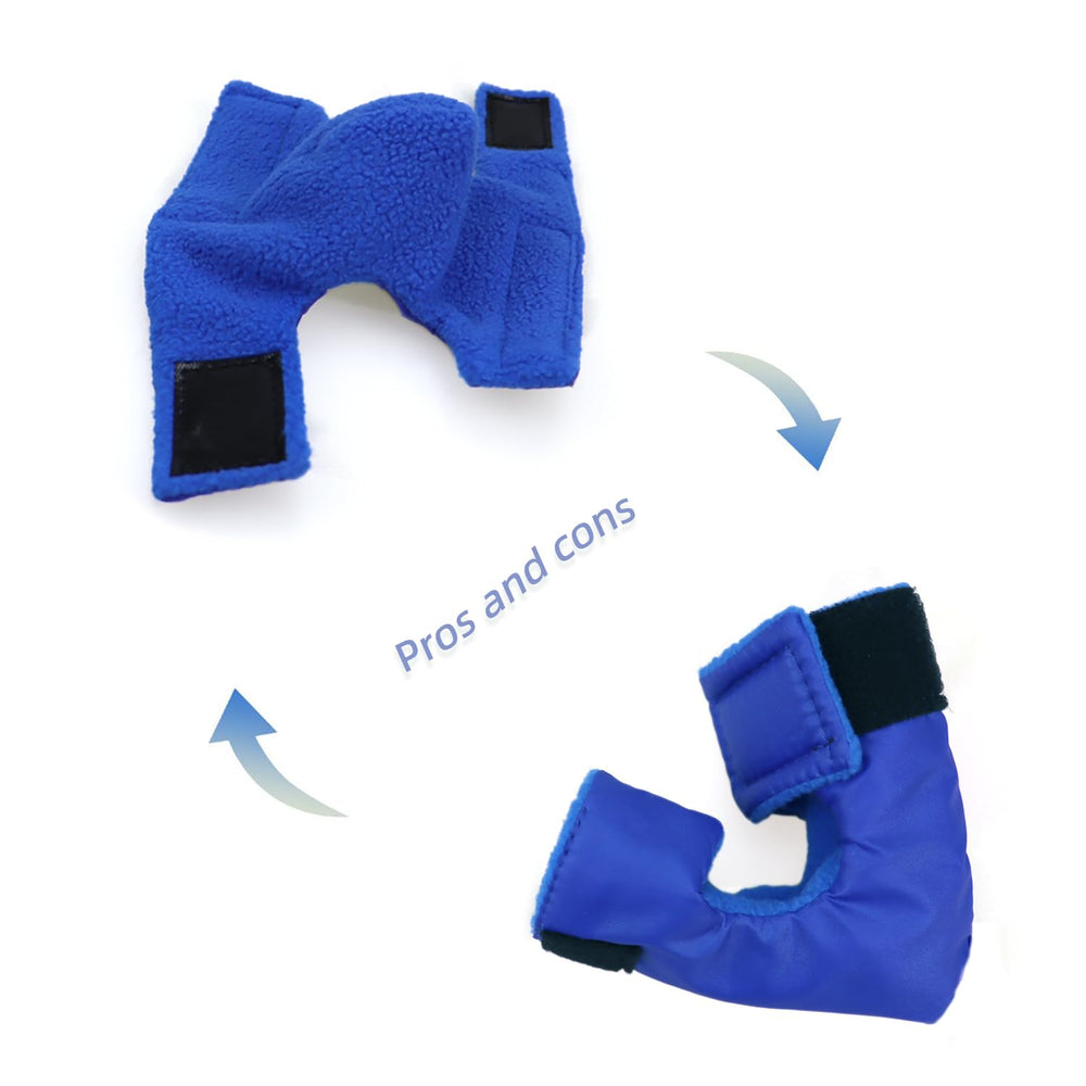 Protección de heridas en conejos con diseño impermeable y limpieza más fácil.