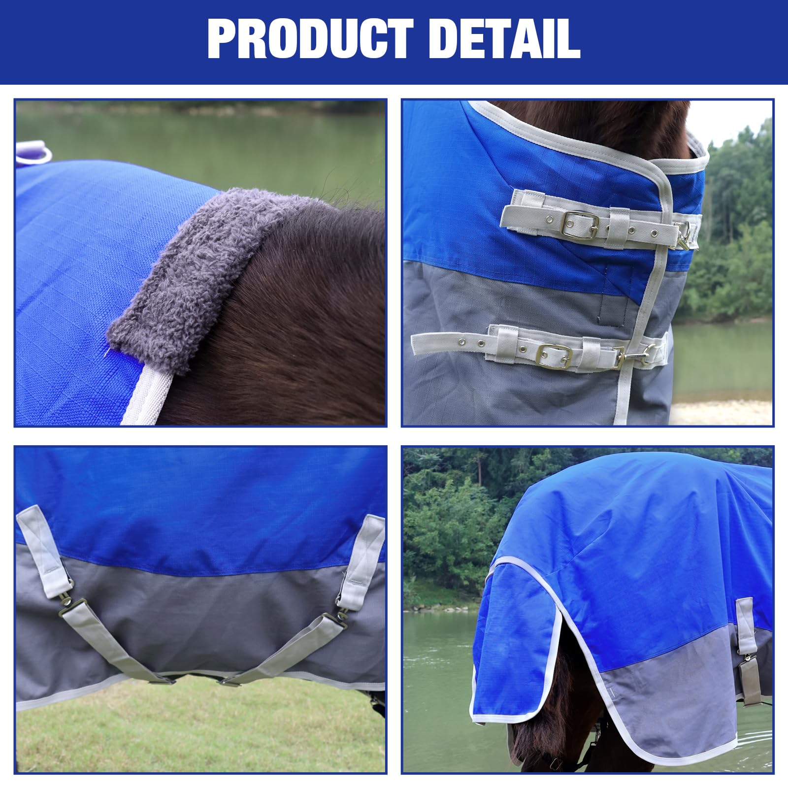 Manta Vortexain tela exterior 1600D resistente y duradera.